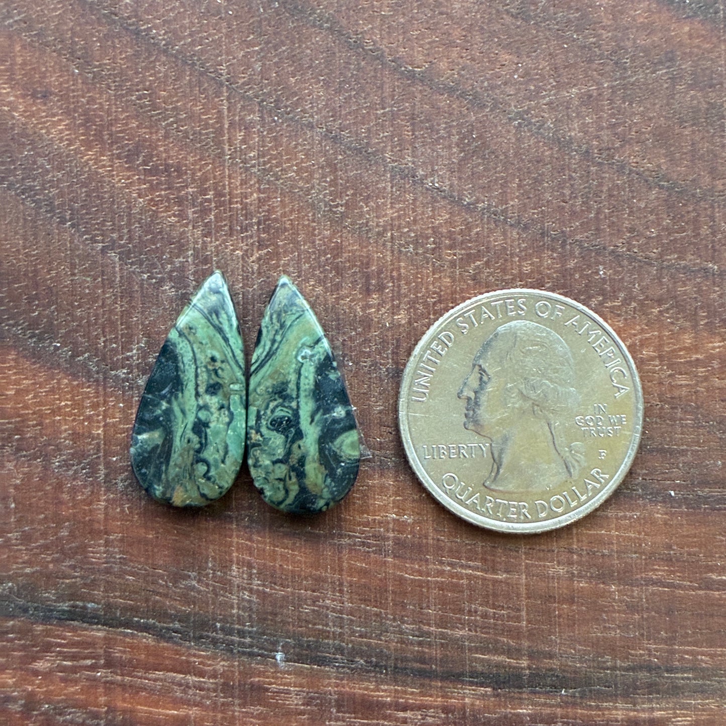 Kambaba Jasper - Cabochon Pair - Oval - Coffin - Rectangle - Teardrop - Round