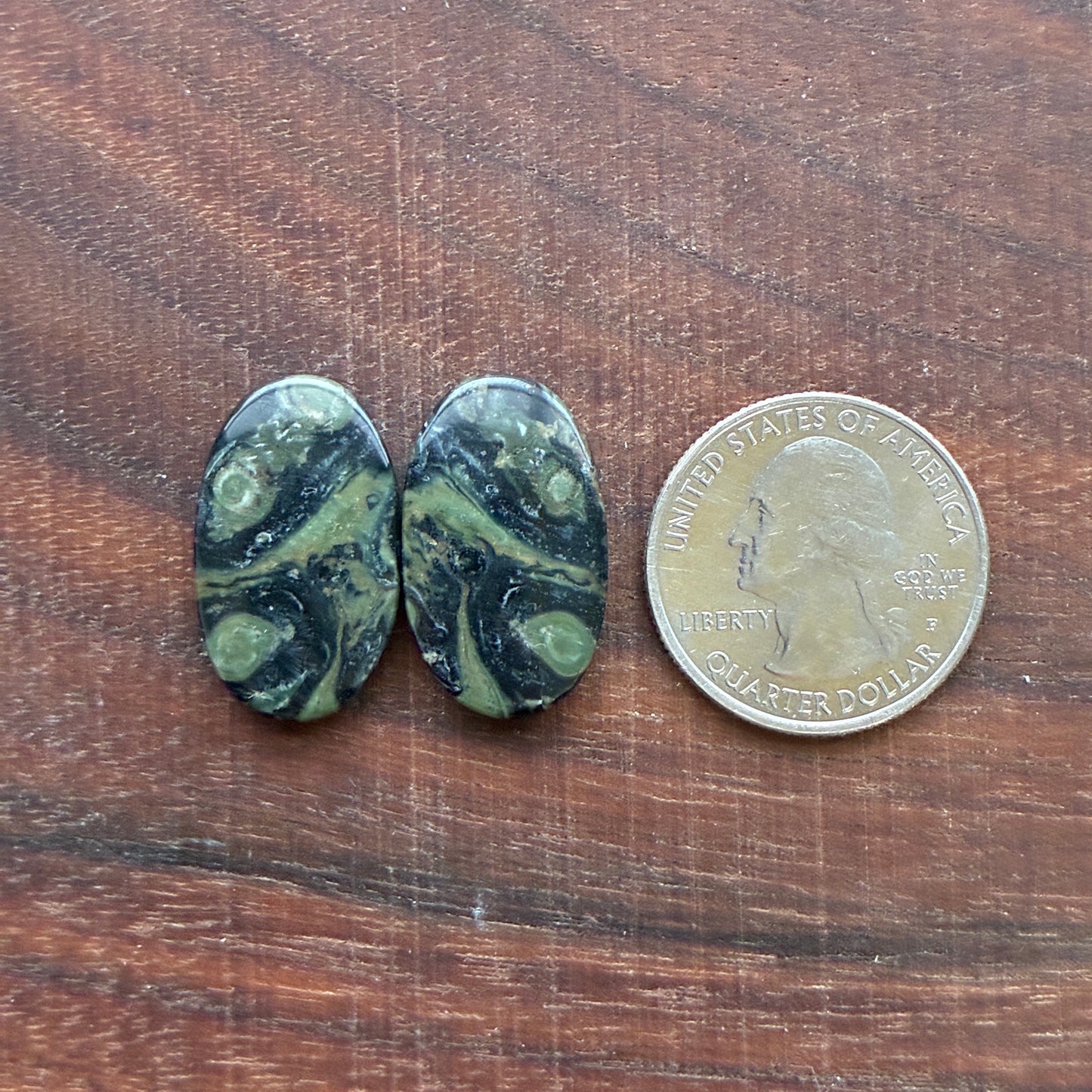 Kambaba Jasper - Cabochon Pair - Oval - Coffin - Rectangle - Teardrop - Round