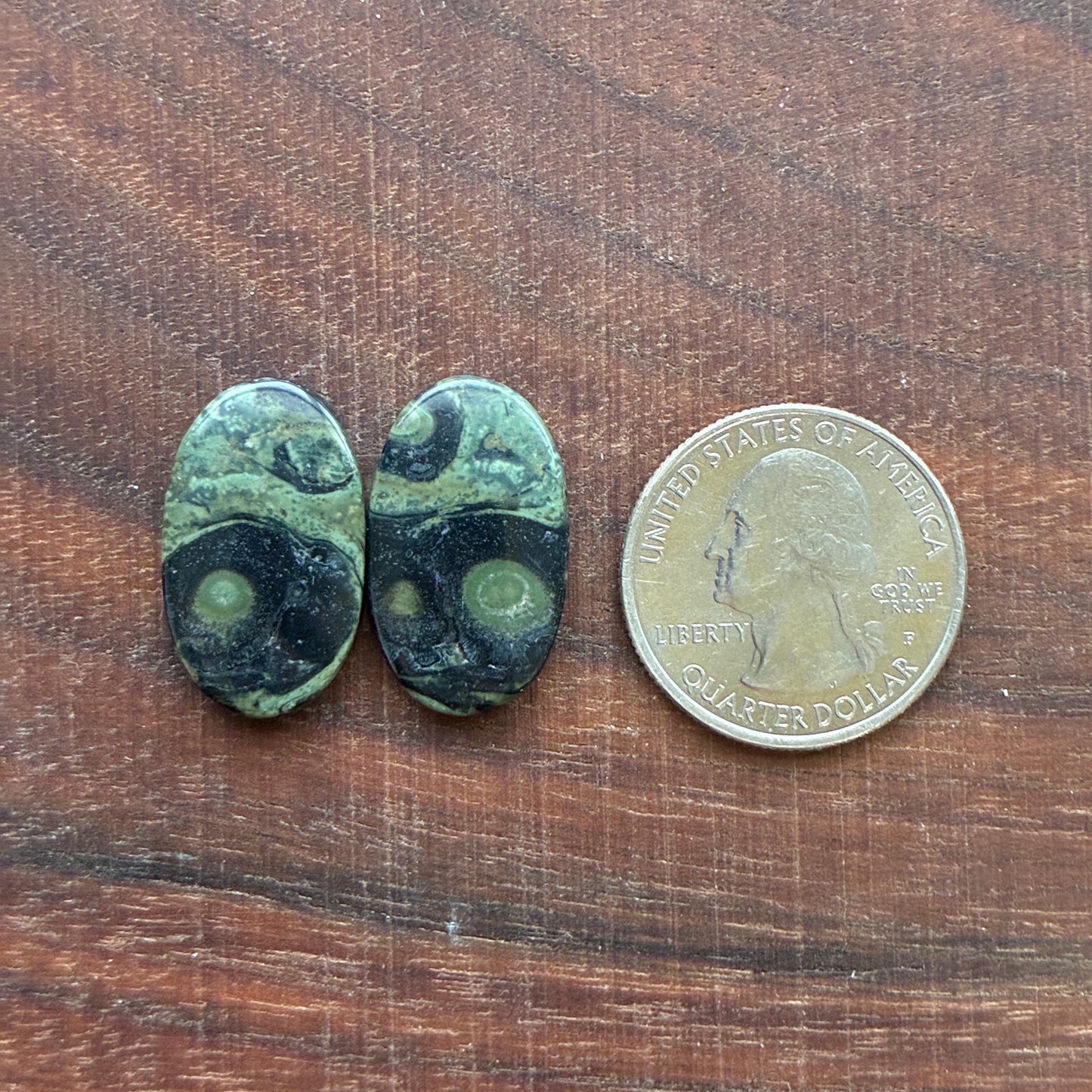 Kambaba Jasper - Cabochon Pair - Oval - Coffin - Rectangle - Teardrop - Round