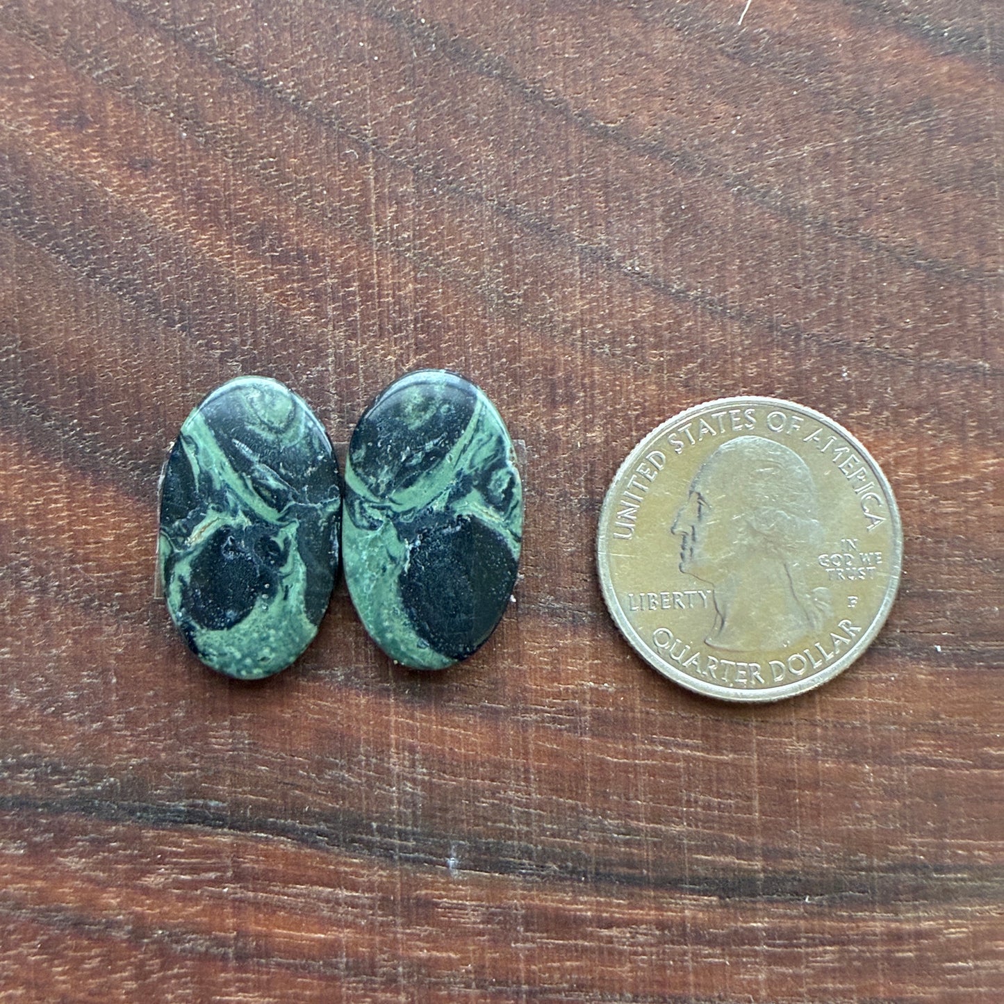 Kambaba Jasper - Cabochon Pair - Oval - Coffin - Rectangle - Teardrop - Round