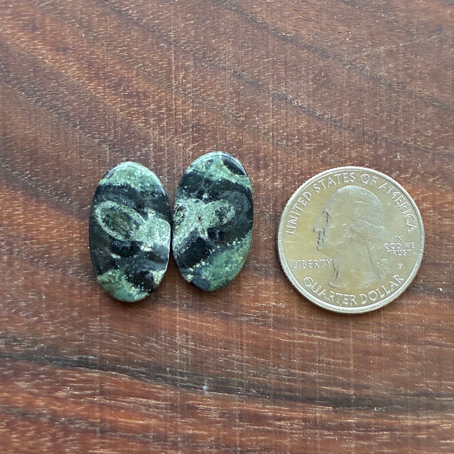 Kambaba Jasper - Cabochon Pair - Oval - Coffin - Rectangle - Teardrop - Round