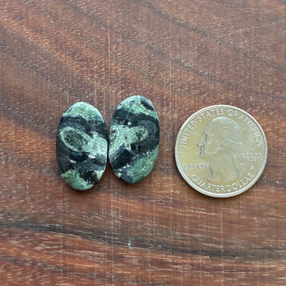 Kambaba Jasper - Cabochon Pair - Oval - Coffin - Rectangle - Teardrop - Round
