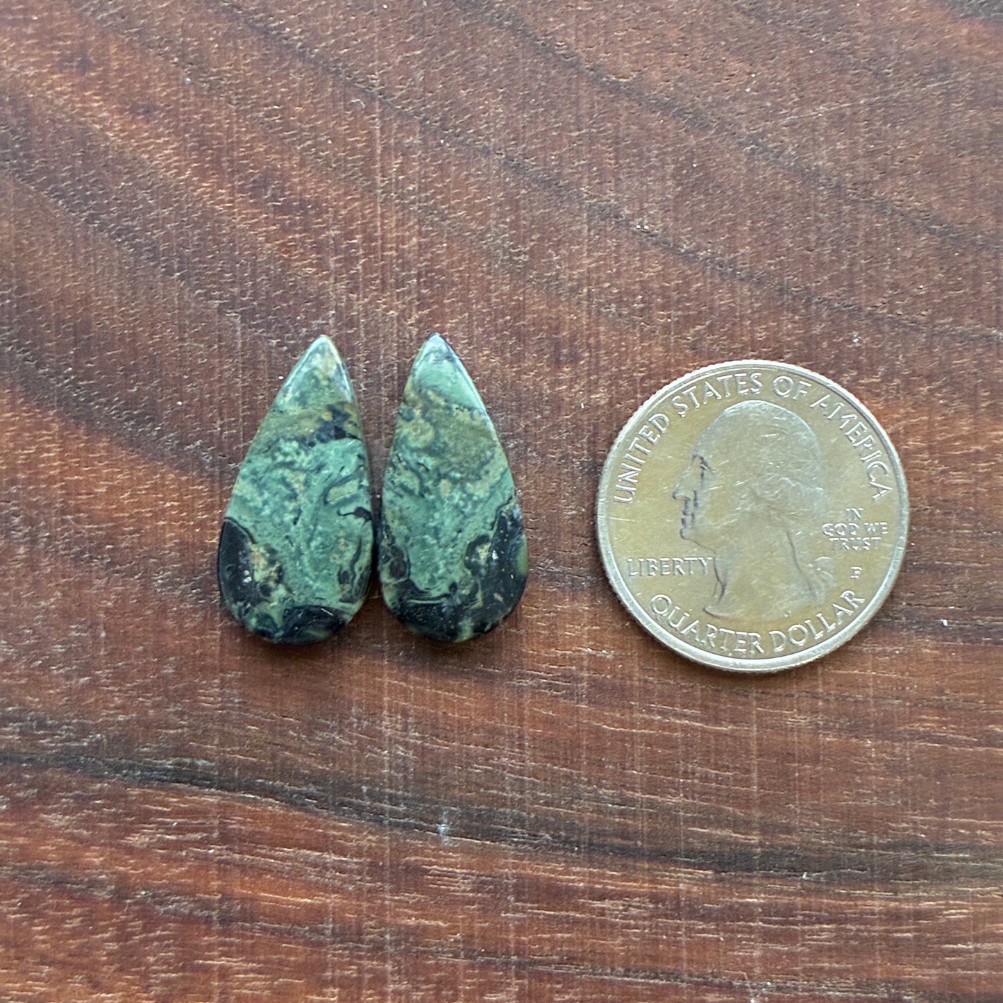 Kambaba Jasper - Cabochon Pair - Oval - Coffin - Rectangle - Teardrop - Round