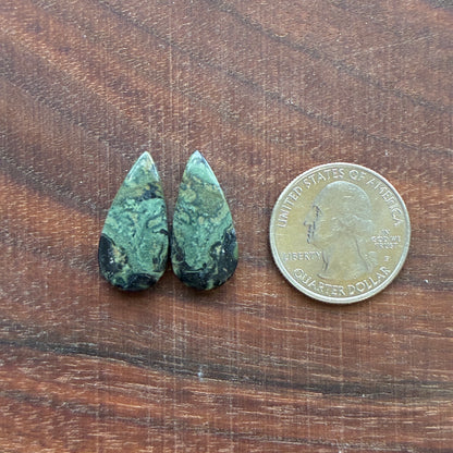 Kambaba Jasper - Cabochon Pair - Oval - Coffin - Rectangle - Teardrop - Round