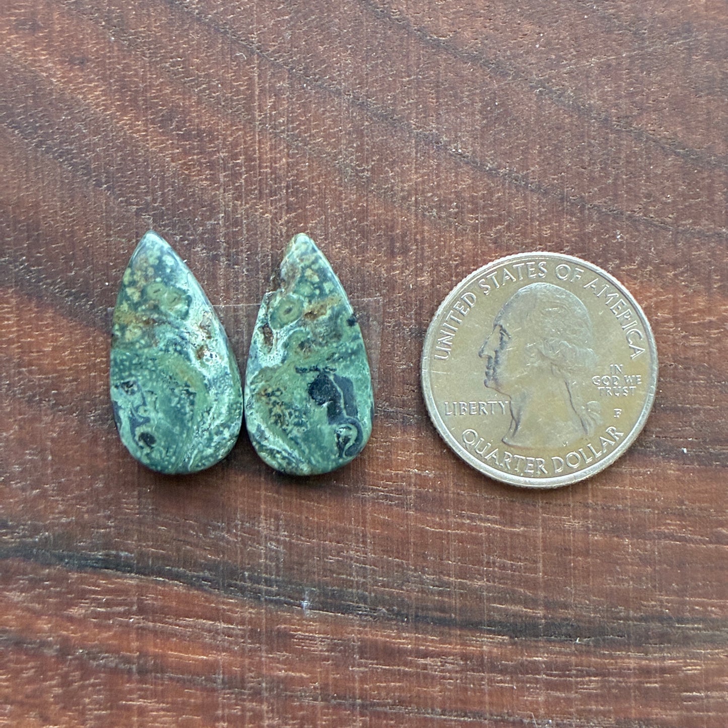 Kambaba Jasper - Cabochon Pair - Oval - Coffin - Rectangle - Teardrop - Round