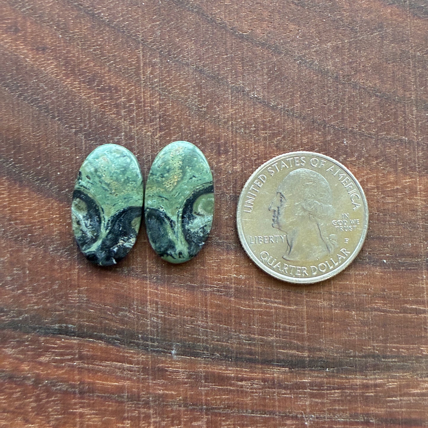 Kambaba Jasper - Cabochon Pair - Oval - Coffin - Rectangle - Teardrop - Round
