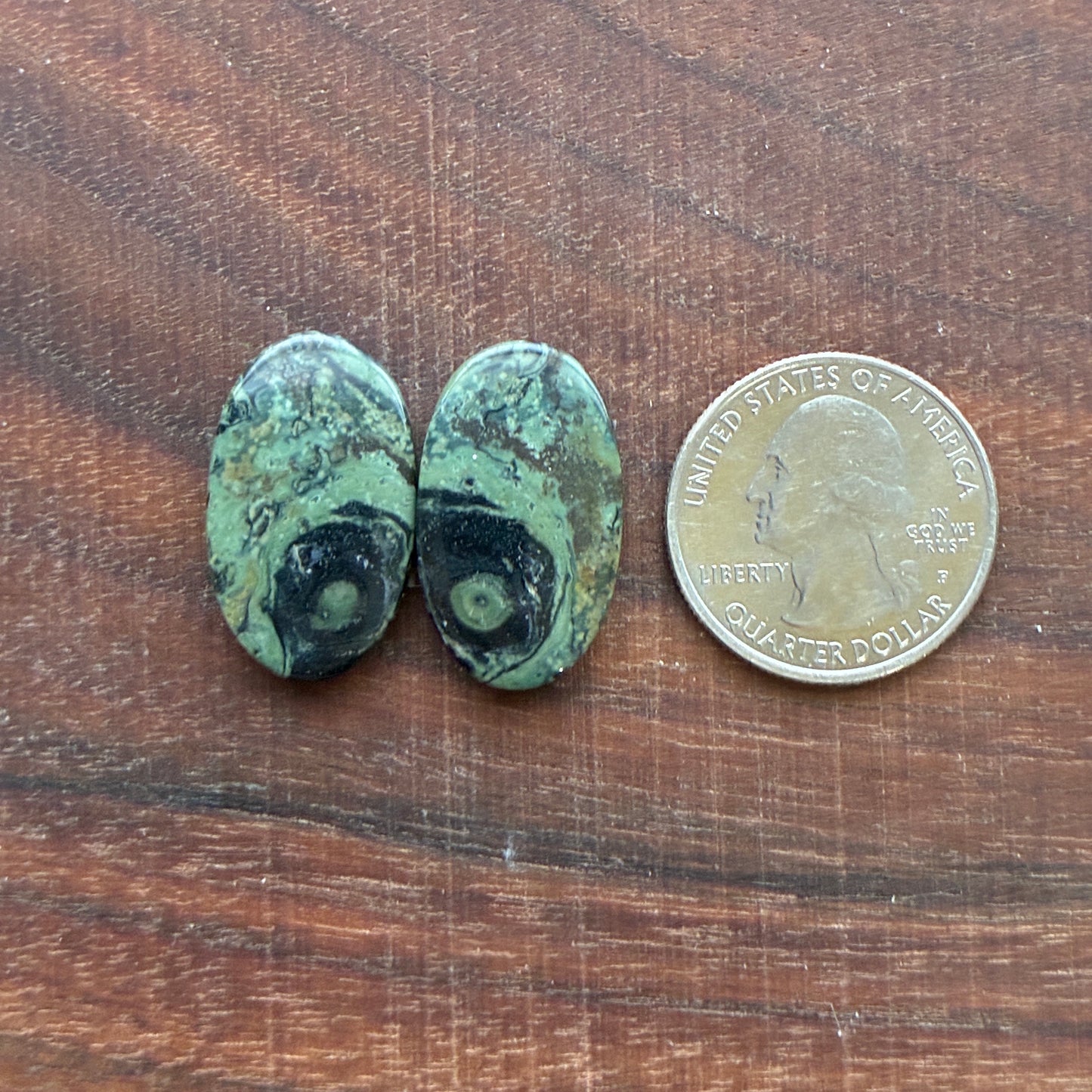 Kambaba Jasper - Cabochon Pair - Oval - Coffin - Rectangle - Teardrop - Round