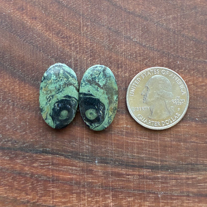 Kambaba Jasper - Cabochon Pair - Oval - Coffin - Rectangle - Teardrop - Round