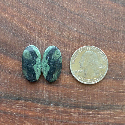 Kambaba Jasper - Cabochon Pair - Oval - Coffin - Rectangle - Teardrop - Round