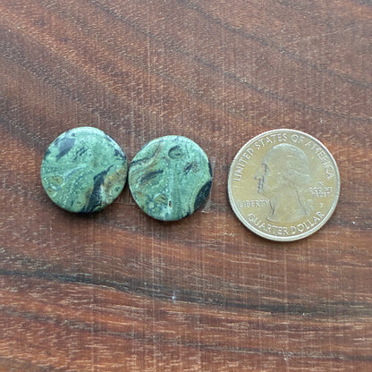 Kambaba Jasper - Cabochon Pair - Oval - Coffin - Rectangle - Teardrop - Round