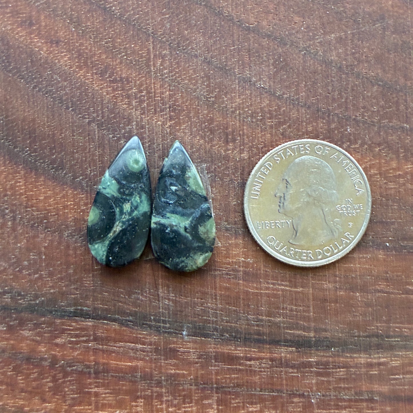 Kambaba Jasper - Cabochon Pair - Oval - Coffin - Rectangle - Teardrop - Round