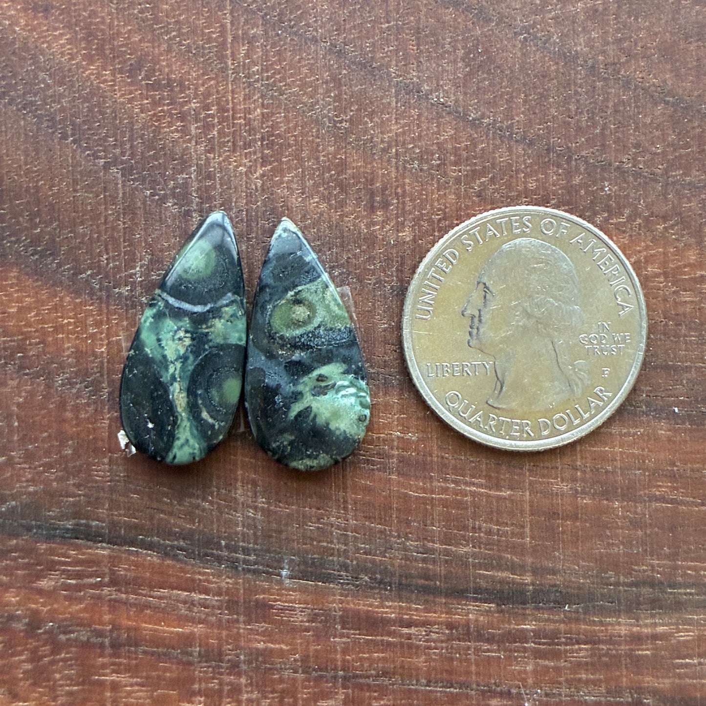Kambaba Jasper - Cabochon Pair - Oval - Coffin - Rectangle - Teardrop - Round