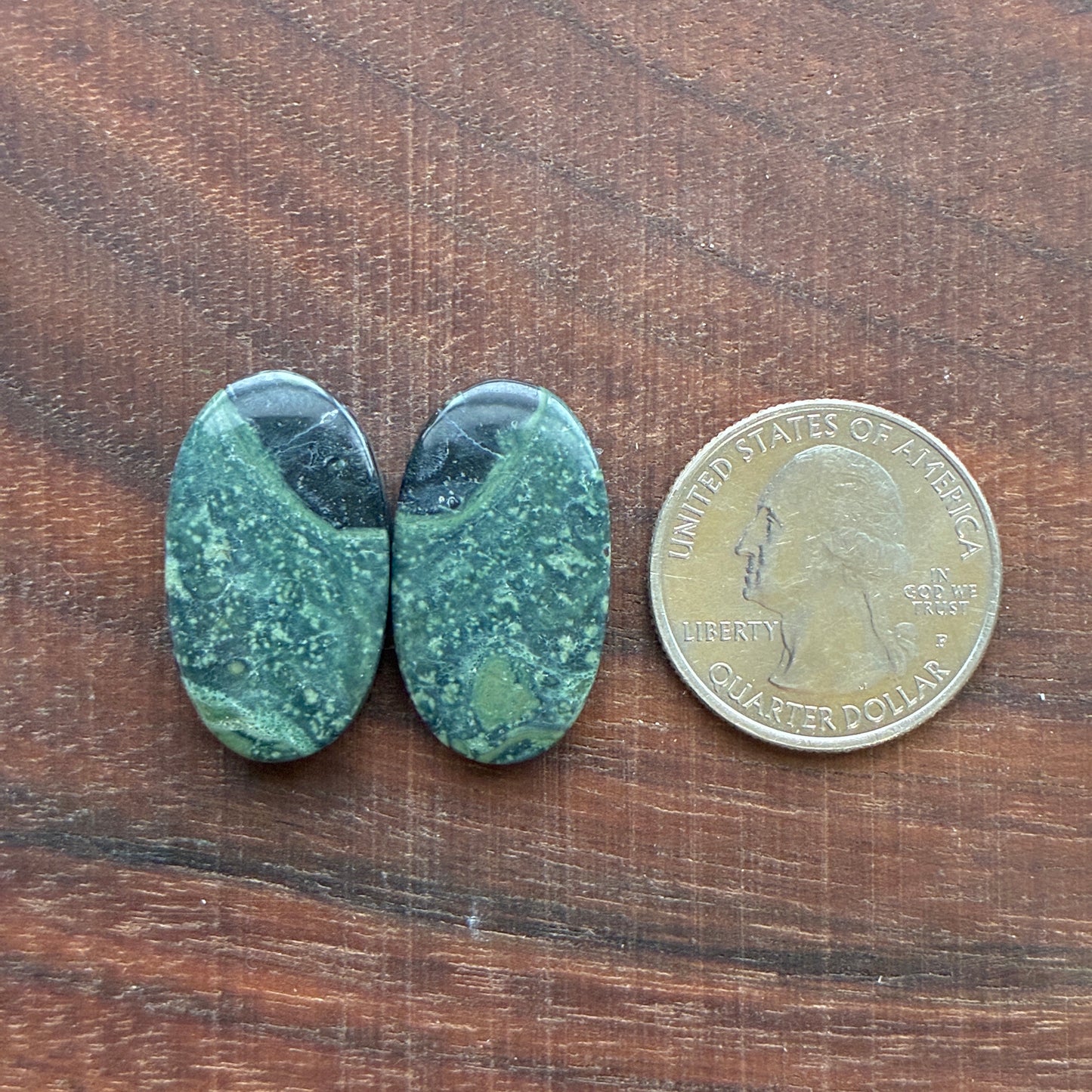 Kambaba Jasper - Cabochon Pair - Oval - Coffin - Rectangle - Teardrop - Round