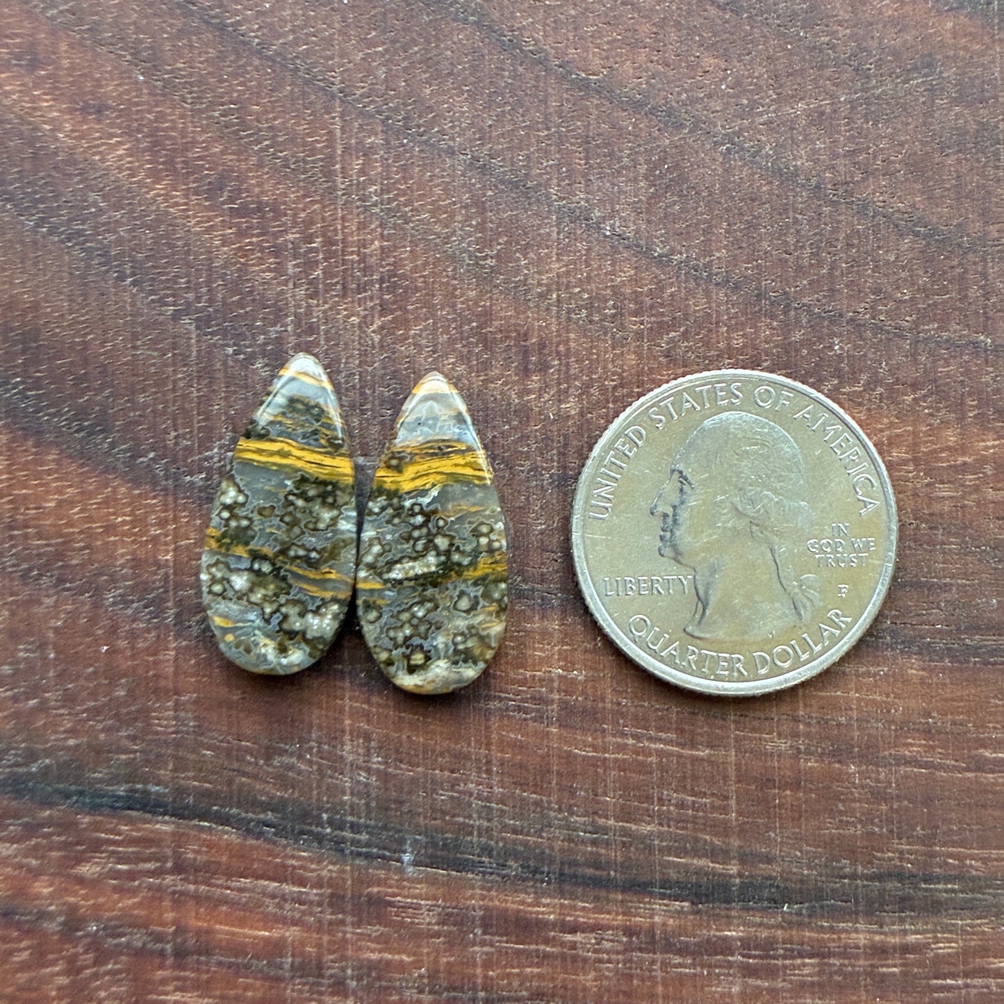 Ocean Jasper - Cabochon Pair - Oval - Teardrop - Rectangle