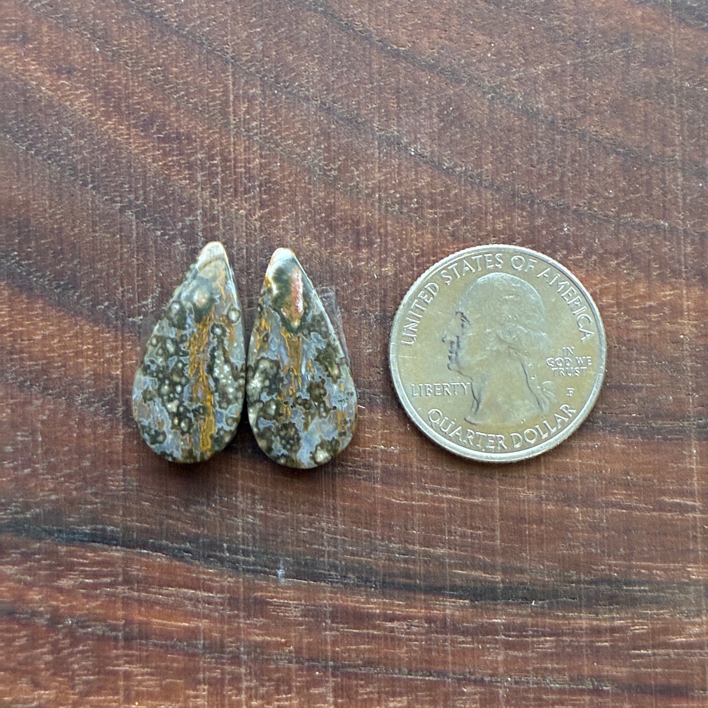 Ocean Jasper - Cabochon Pair - Oval - Teardrop - Rectangle