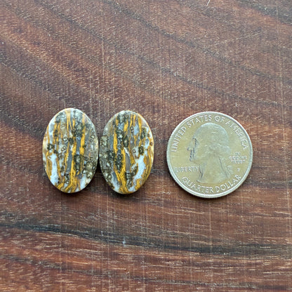 Ocean Jasper - Cabochon Pair - Oval - Teardrop - Rectangle