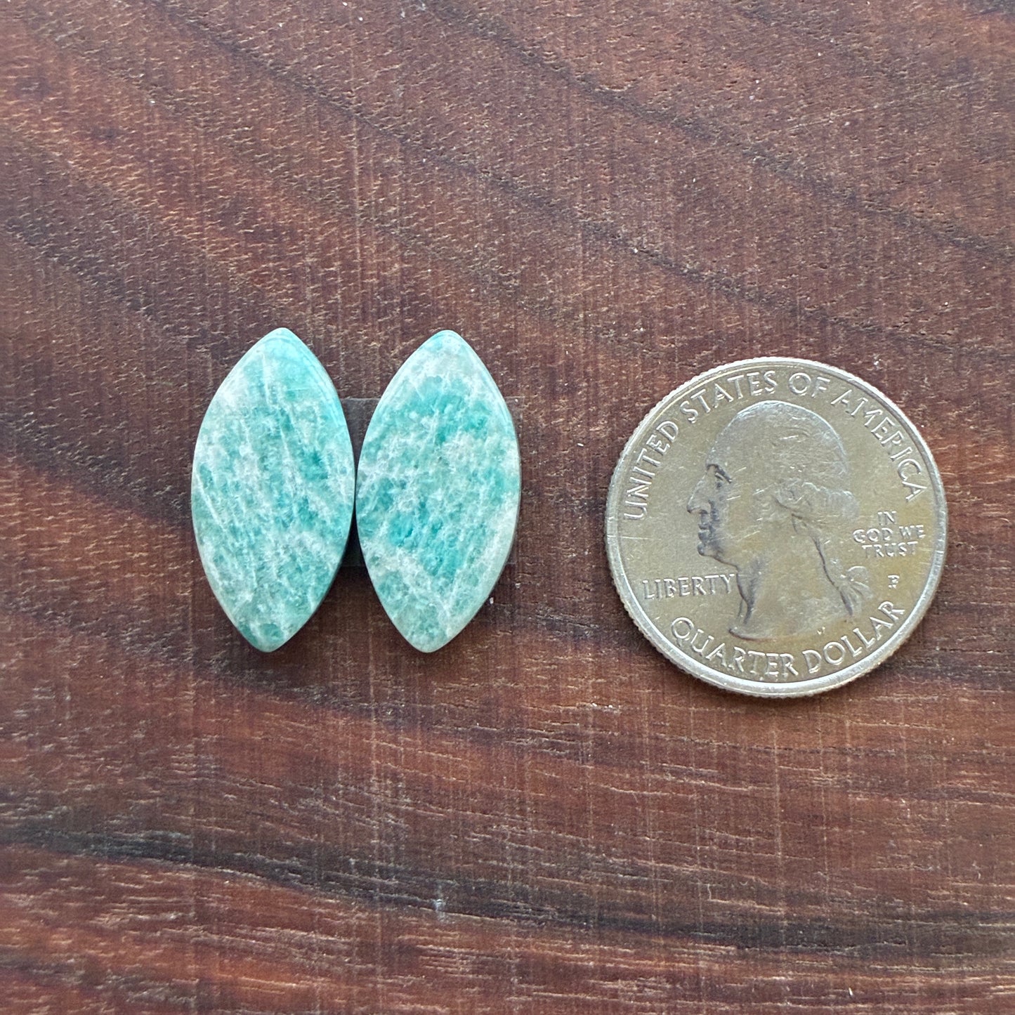 Amazonite - Cabochon Pair - Oval - Teardrop - Marquise - Round
