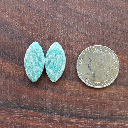 Amazonite - Cabochon Pair - Oval - Teardrop - Marquise - Round