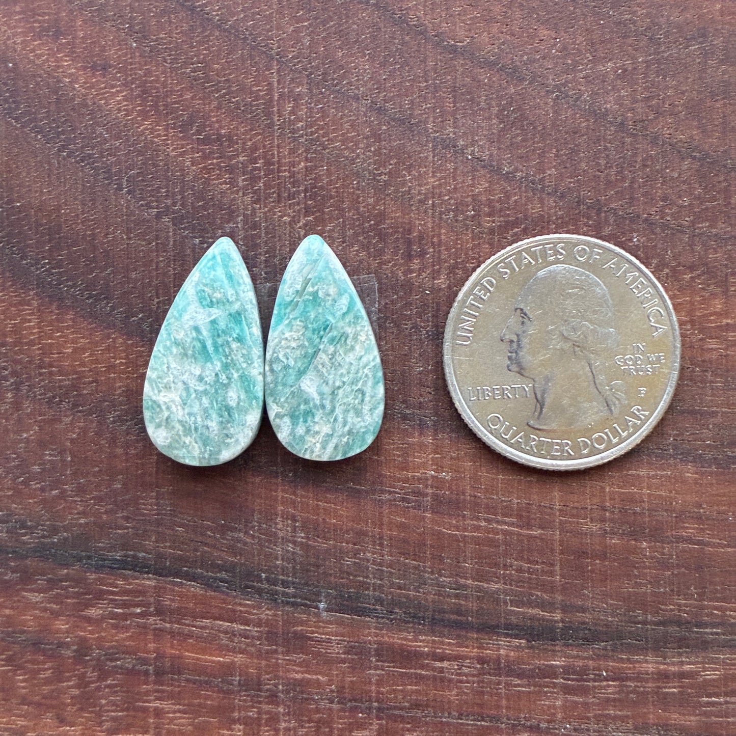 Amazonite - Cabochon Pair - Oval - Teardrop - Marquise - Round