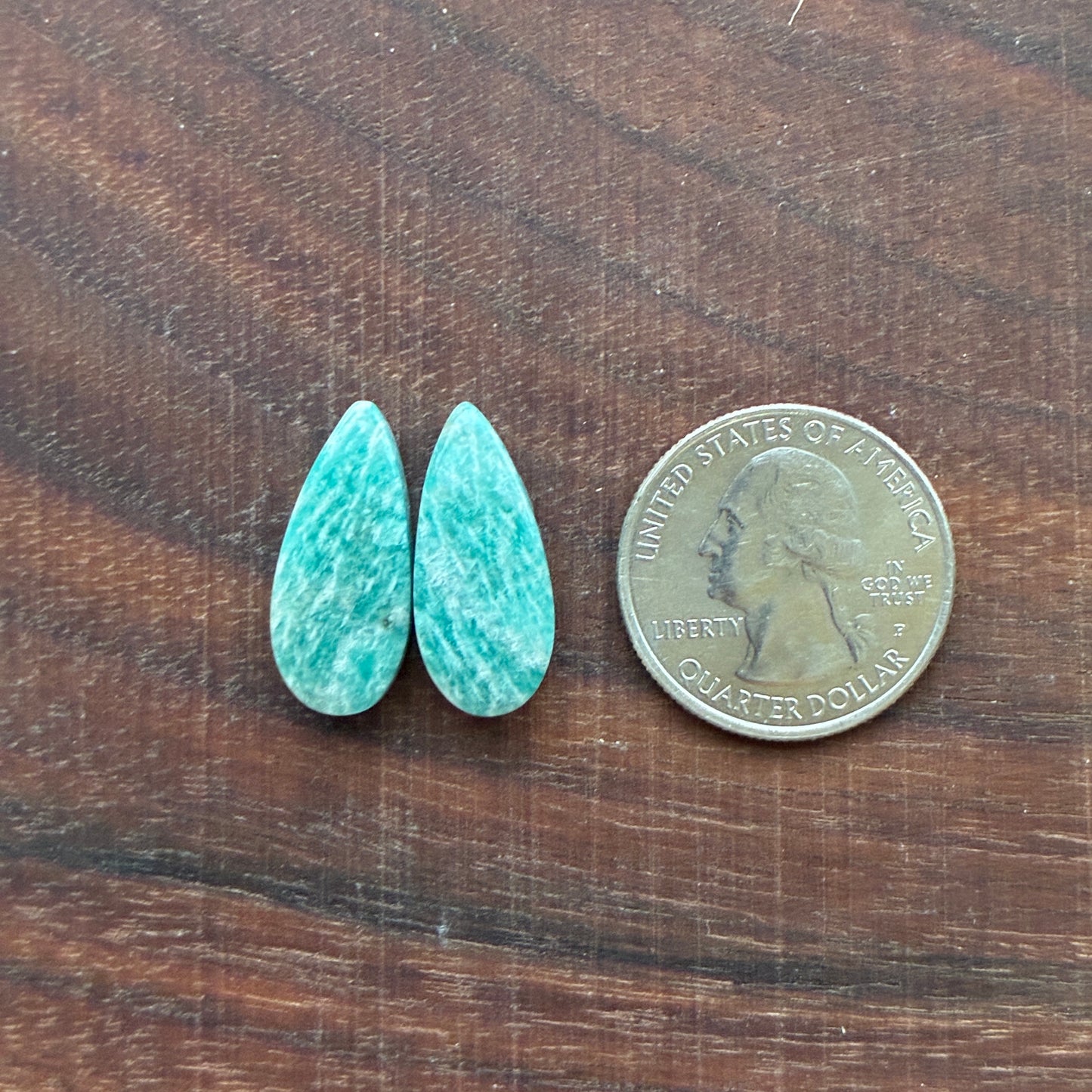 Amazonite - Cabochon Pair - Oval - Teardrop - Marquise - Round
