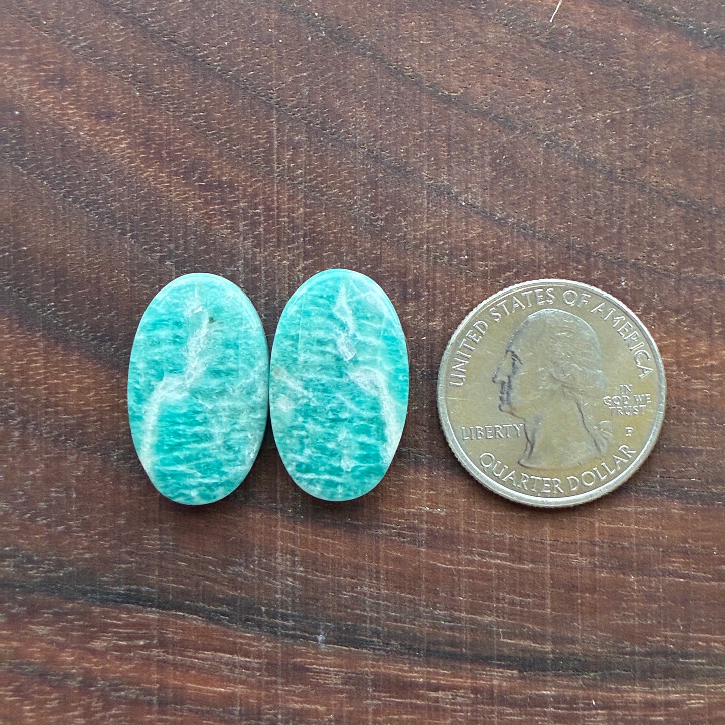 Amazonite - Cabochon Pair - Oval - Teardrop - Marquise - Round