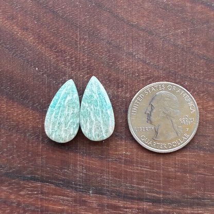 Amazonite - Cabochon Pair - Oval - Teardrop - Marquise - Round