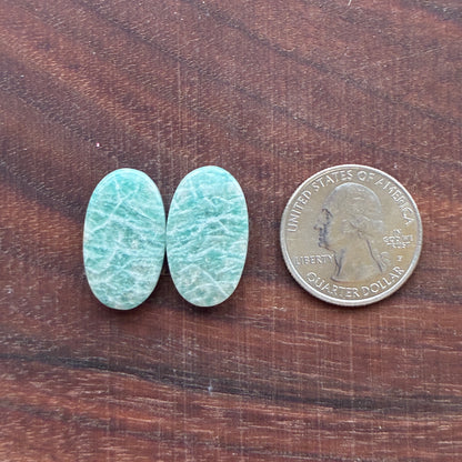 Amazonite - Cabochon Pair - Oval - Teardrop - Marquise - Round
