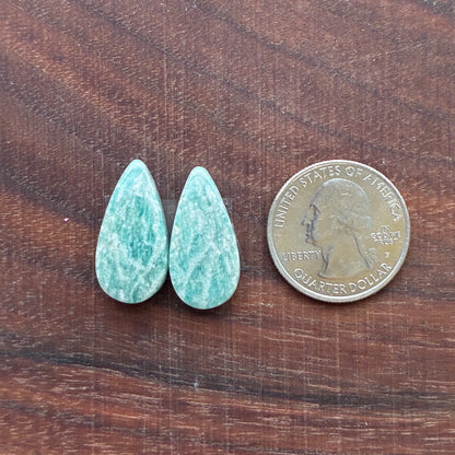 Amazonite - Cabochon Pair - Oval - Teardrop - Marquise - Round