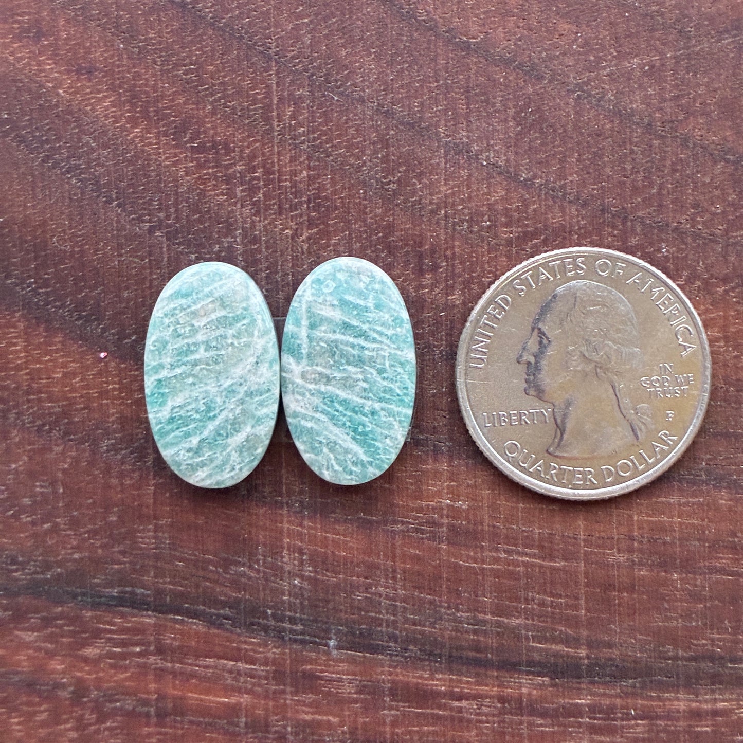 Amazonite - Cabochon Pair - Oval - Teardrop - Marquise - Round