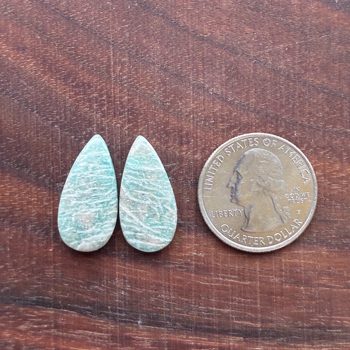 Amazonite - Cabochon Pair - Oval - Teardrop - Marquise - Round