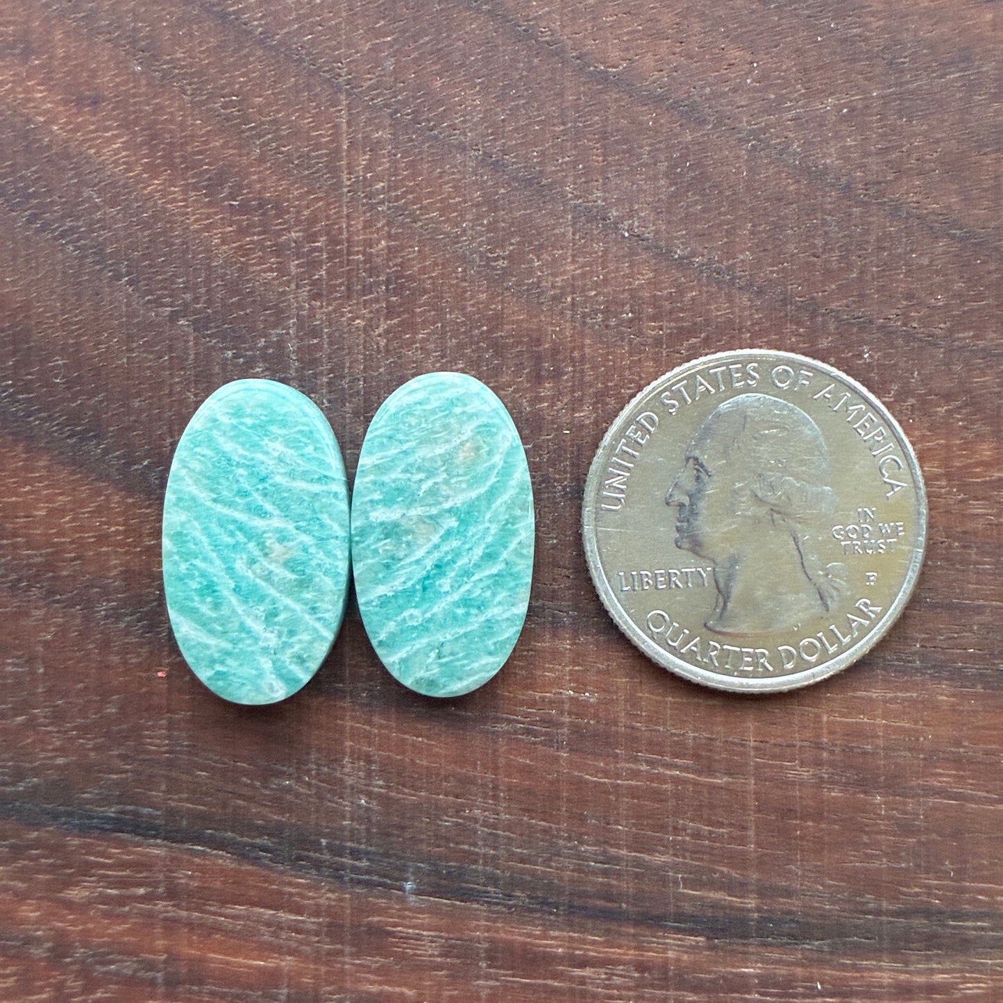 Amazonite - Cabochon Pair - Oval - Teardrop - Marquise - Round