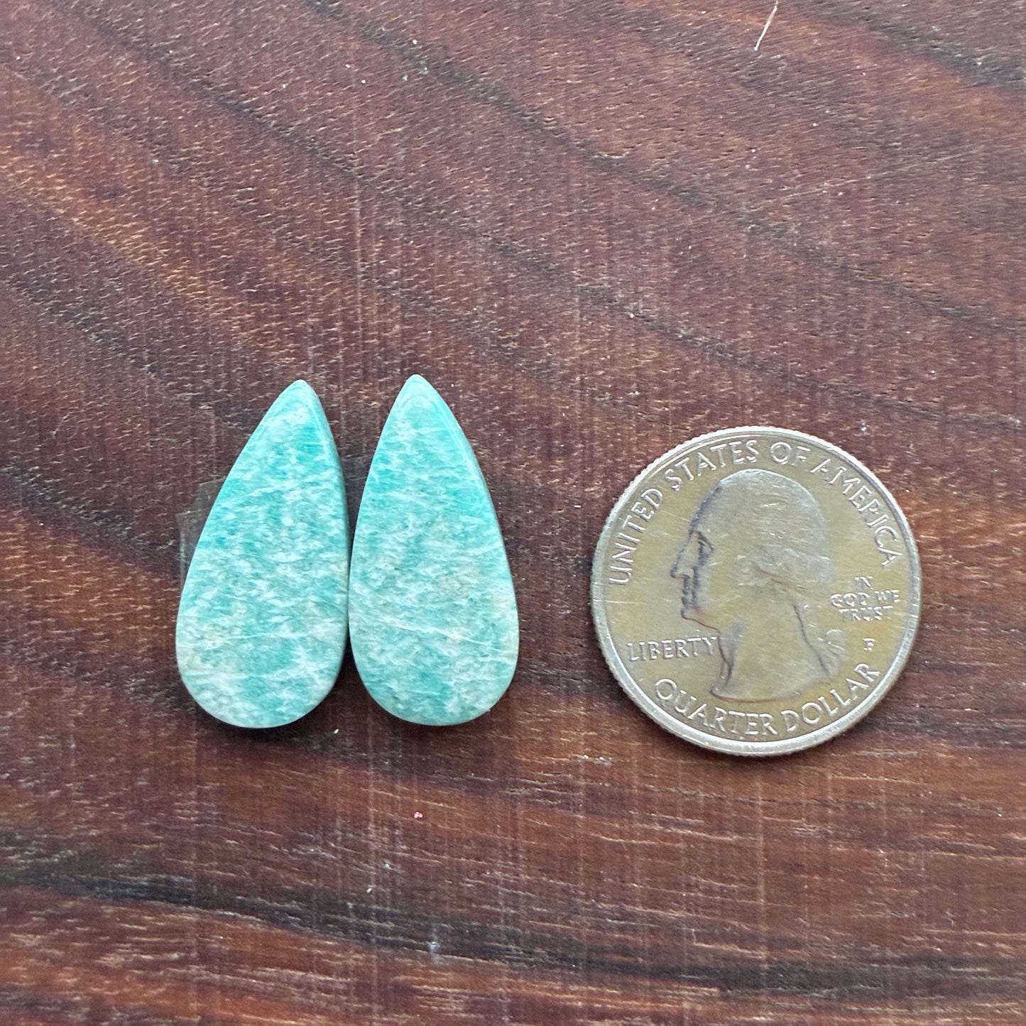Amazonite - Cabochon Pair - Oval - Teardrop - Marquise - Round