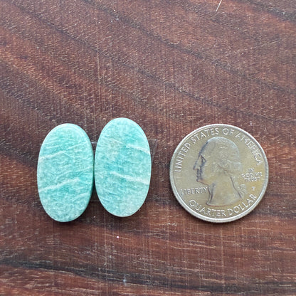 Amazonite - Cabochon Pair - Oval - Teardrop - Marquise - Round