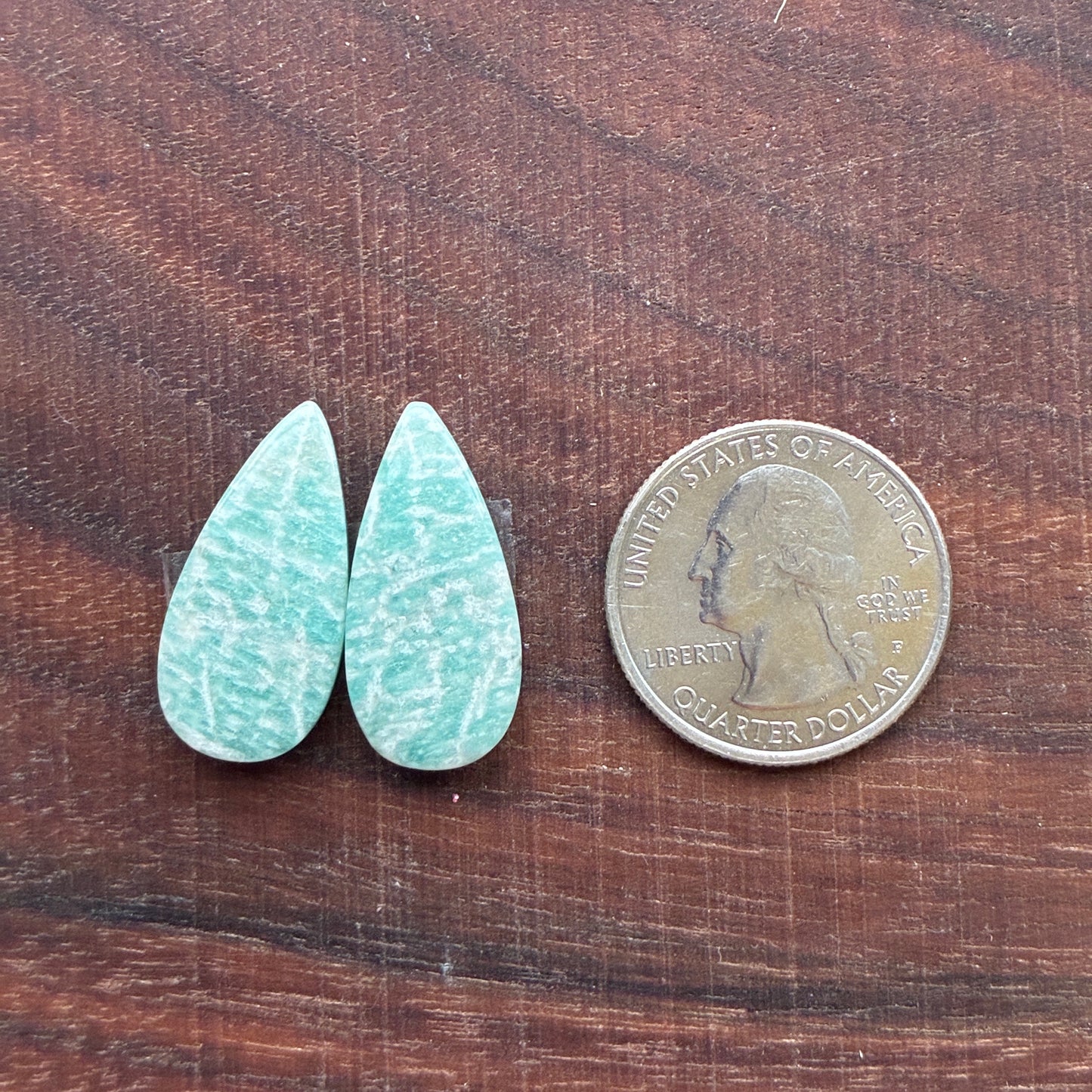 Amazonite - Cabochon Pair - Oval - Teardrop - Marquise - Round