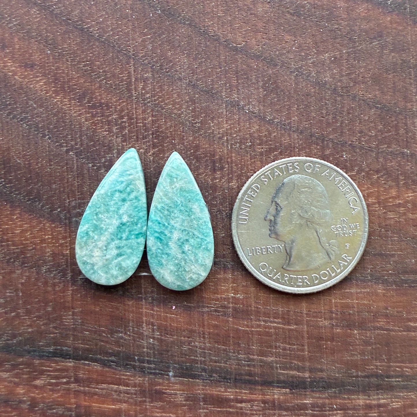 Amazonite - Cabochon Pair - Oval - Teardrop - Marquise - Round
