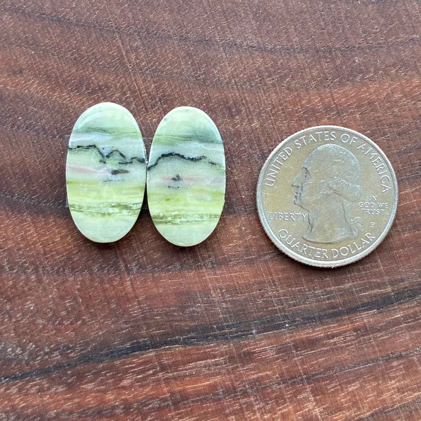 Serpentine - Cabochon Pair - Oval - Teardrop - Round