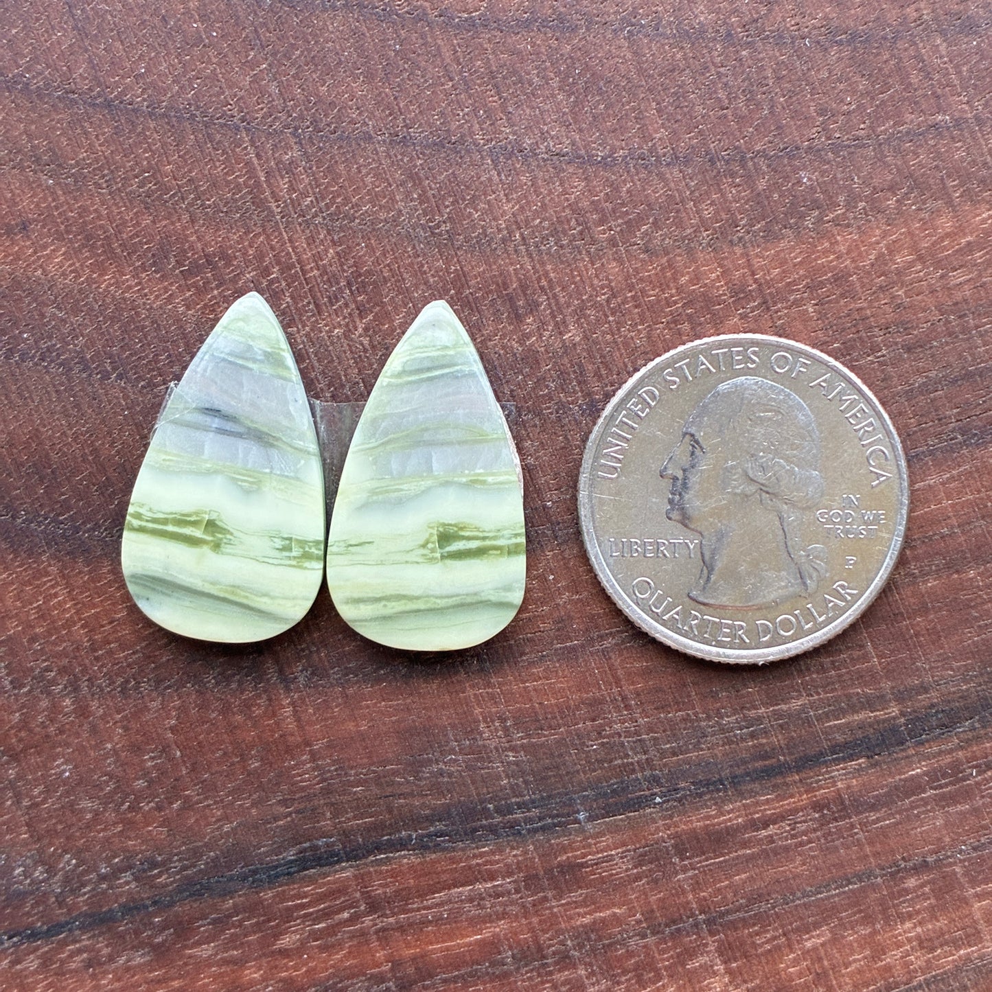 Serpentine - Cabochon Pair - Oval - Teardrop - Round