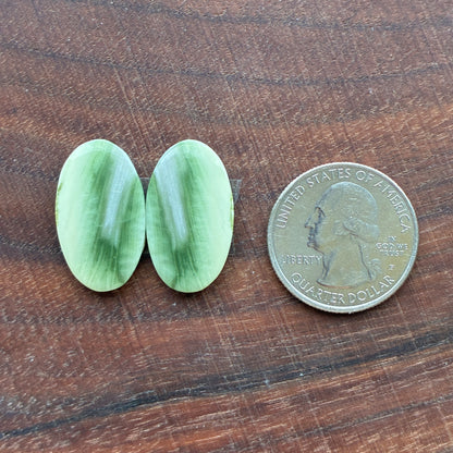 Serpentine - Cabochon Pair - Oval - Teardrop - Round