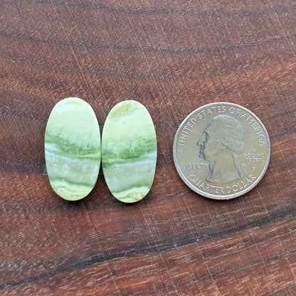 Serpentine - Cabochon Pair - Oval - Teardrop - Round