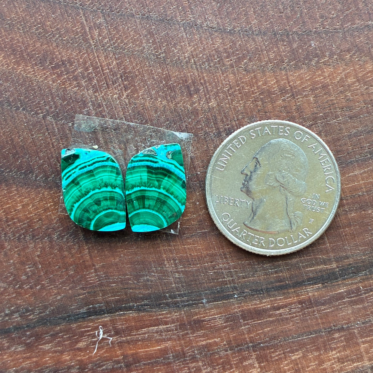 Chrysocolla Malachite - Cabochon Pair - Teardrop