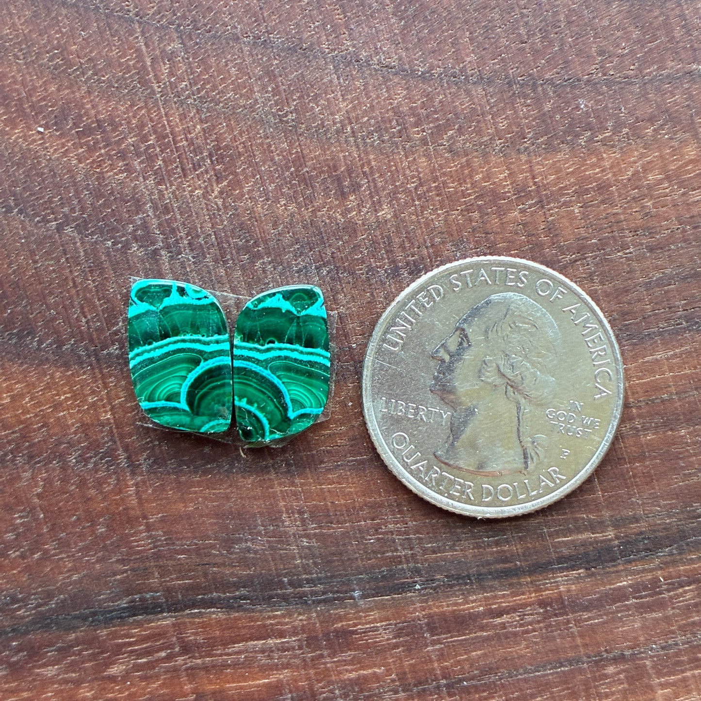 Chrysocolla Malachite - Cabochon Pair - Teardrop