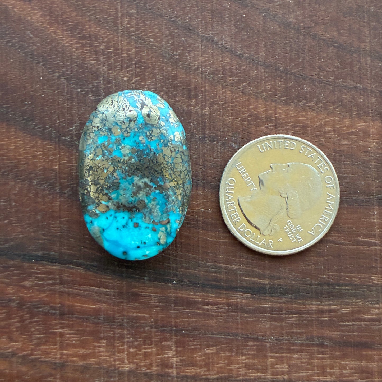 Persian Turquoise - Cabochon - Rough Back - Thick