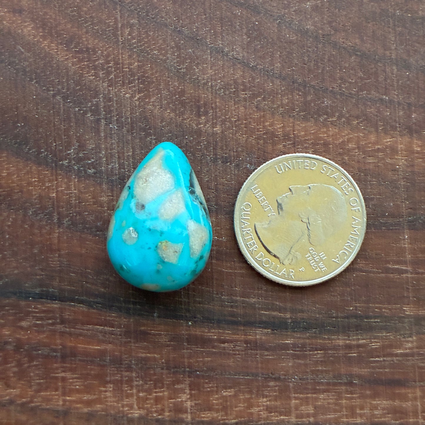 Persian Turquoise - Cabochon - Rough Back - Thick