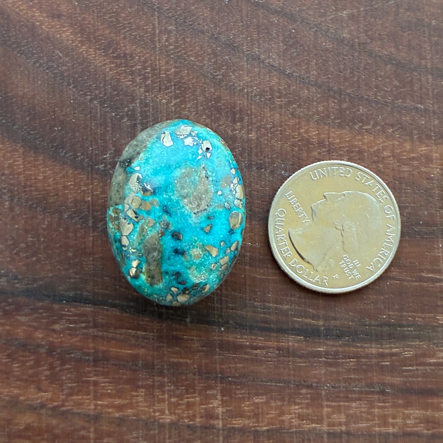 Persian Turquoise - Cabochon - Rough Back - Thick