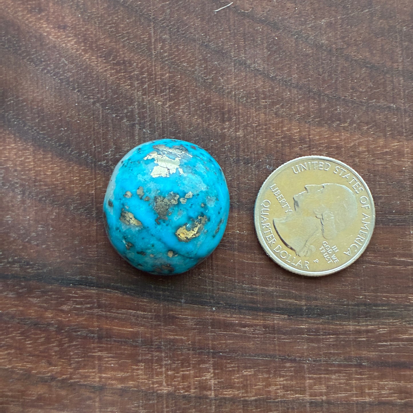 Persian Turquoise - Cabochon - Rough Back - Thick