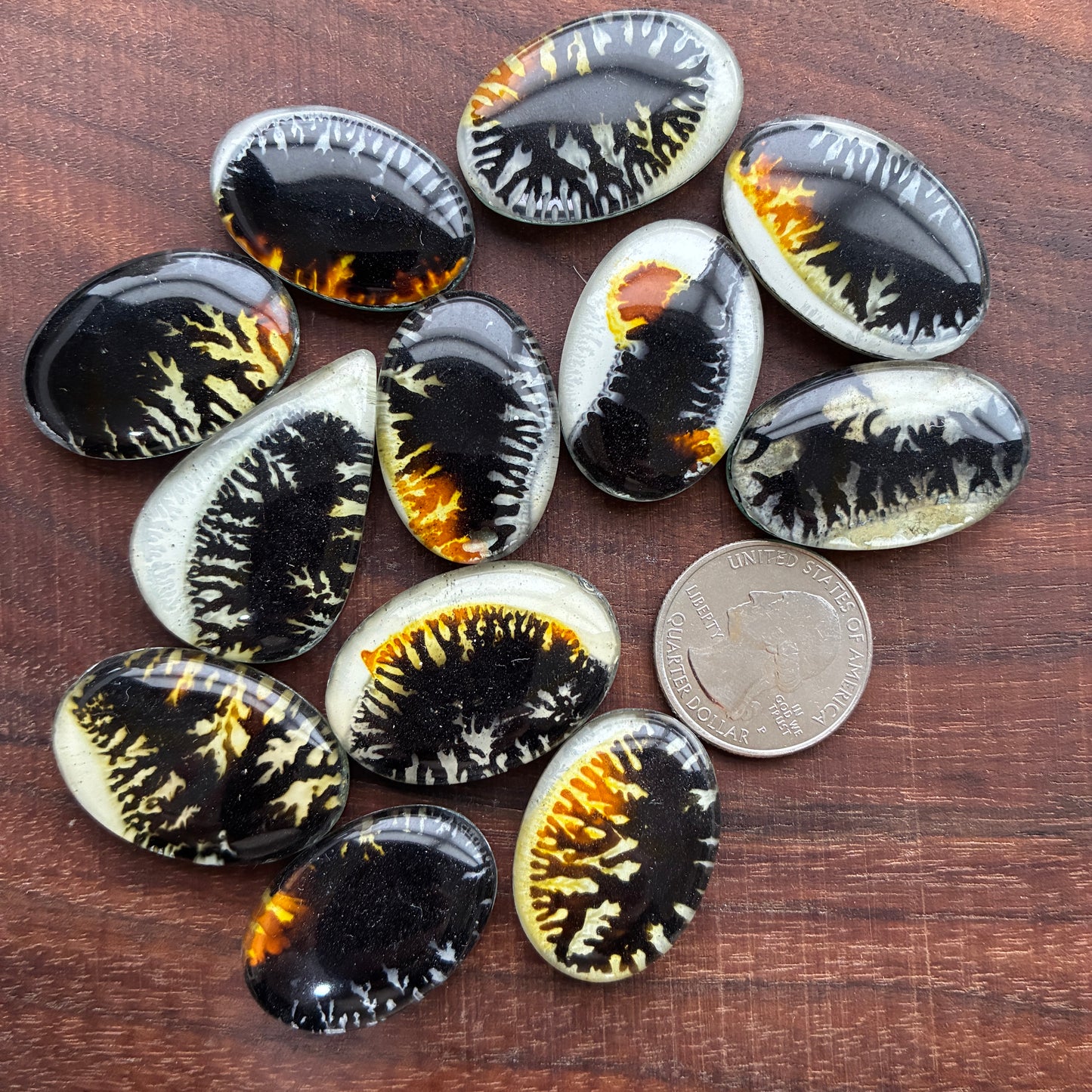 Glass Cabochon - Oval - Teardrop