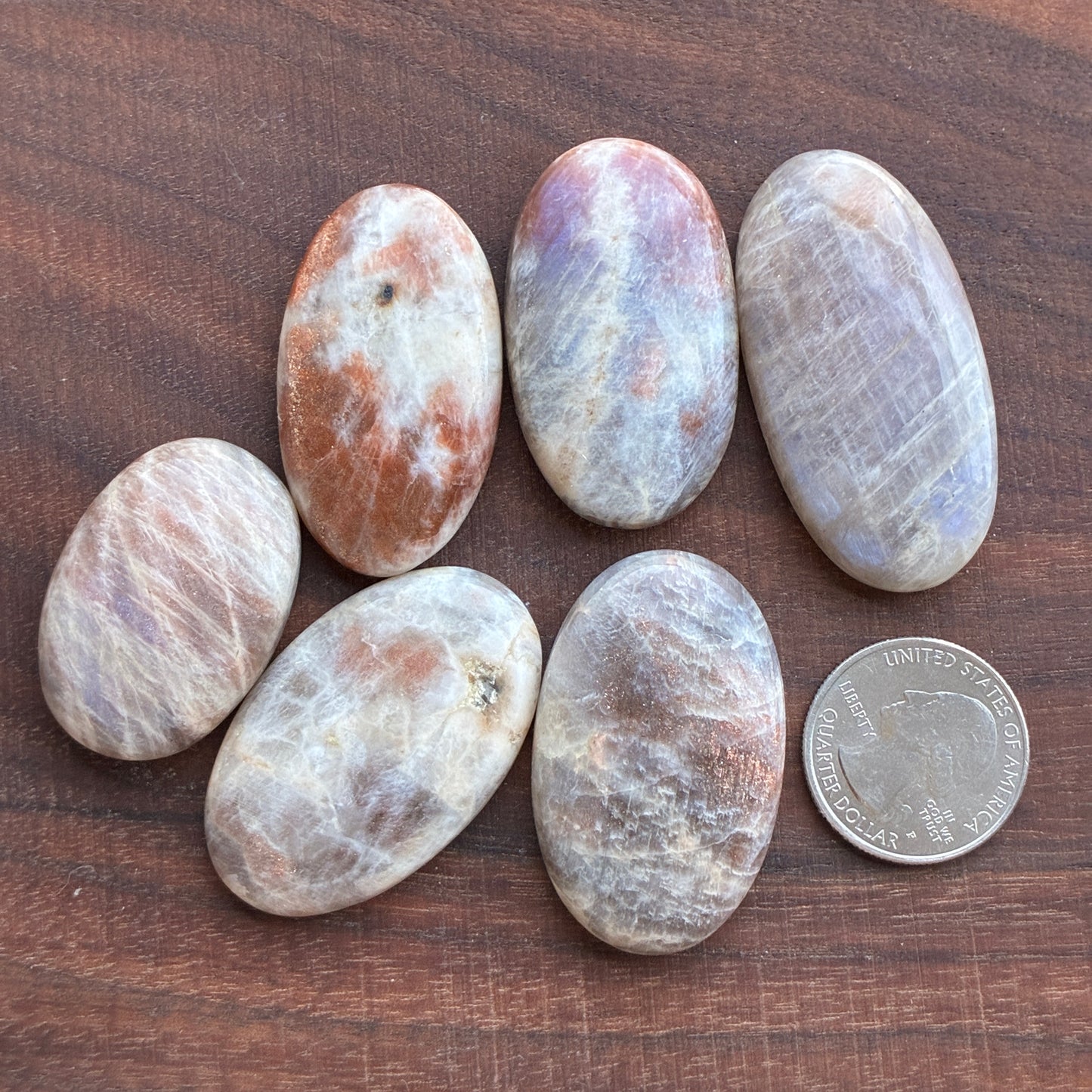 Belomorite - Moonstone Sunstone - Oval - Teardrop
