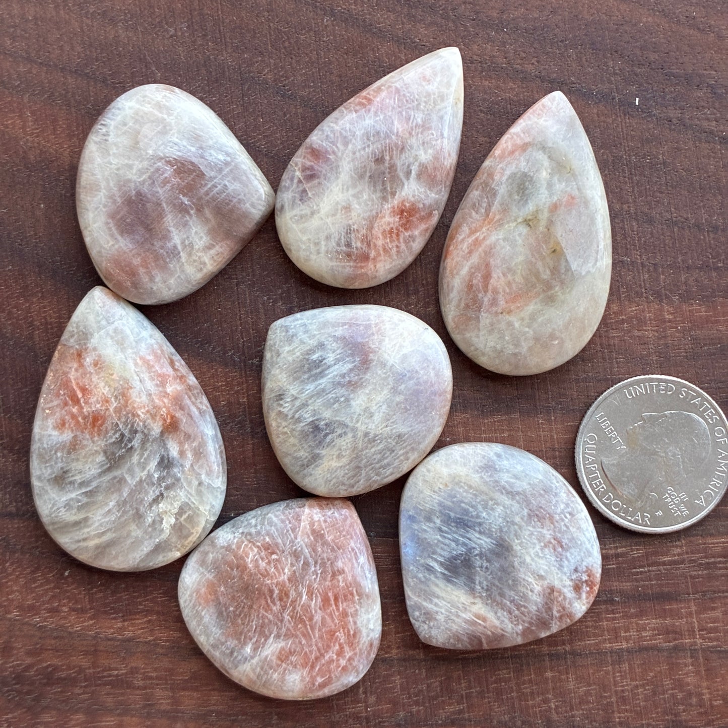 Belomorite - Moonstone Sunstone - Oval - Teardrop