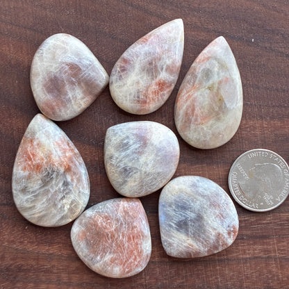 Belomorite - Moonstone Sunstone - Oval - Teardrop