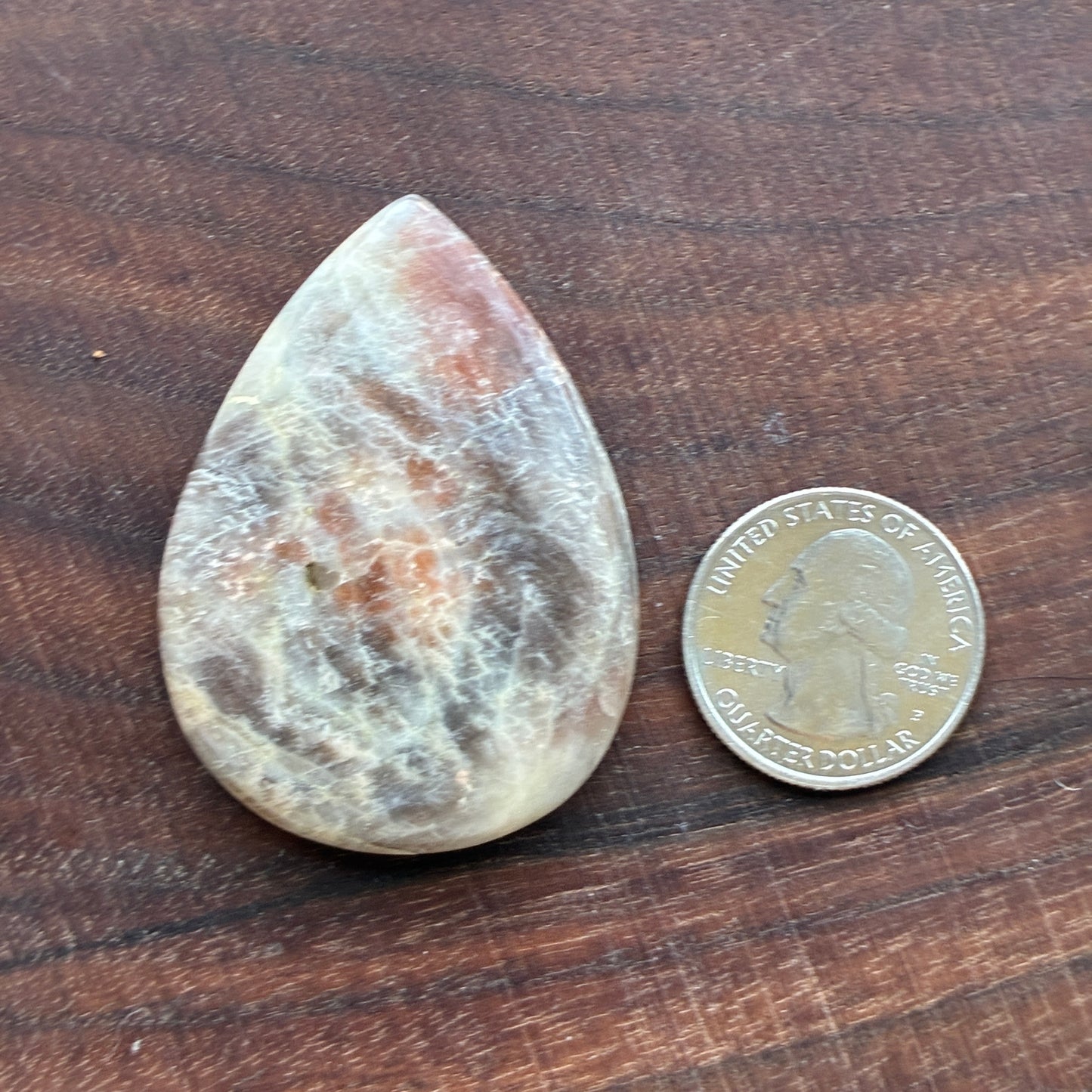 Belomorite - Moonstone Sunstone - Oval - Teardrop